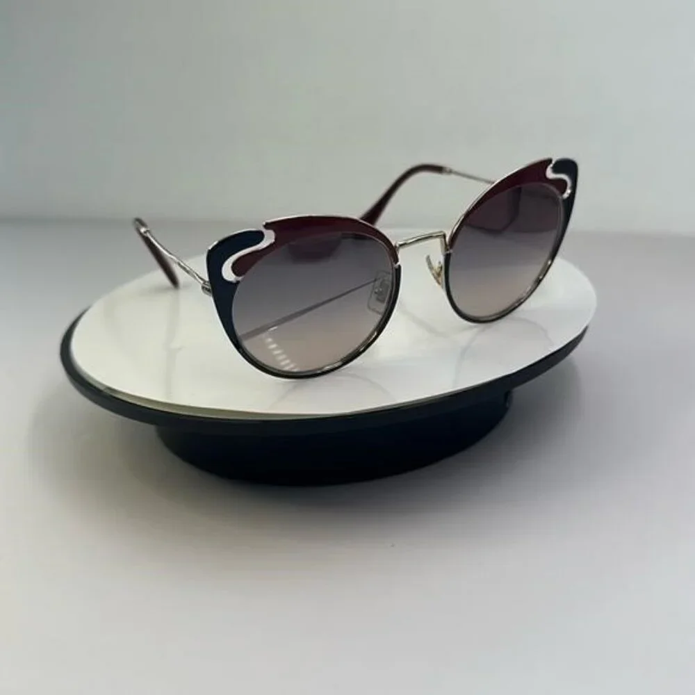 New Authentic Miu Miu MU 57TS HB5GR0* 3N Metal Women Noir sunglasses